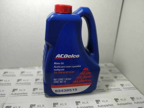 Aceite Para Motor A Gasolina Multigrado 5 L Ac Delco