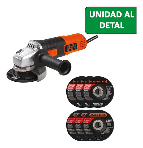 Kit Esmeril Angular Black+decker 4 1/2  820 Watts G720p-b3