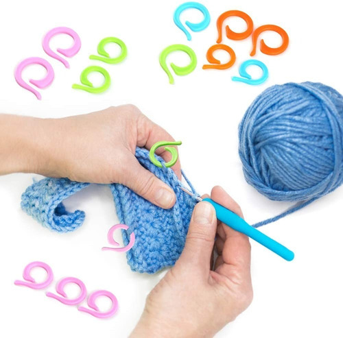 Marcadores De Punto Skc  X24 Anillo - Espiral Crochet Tejido