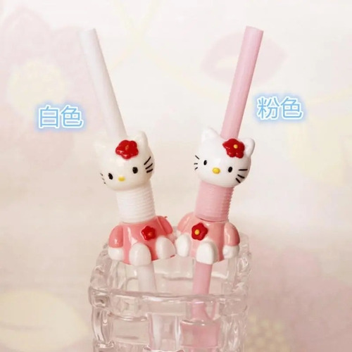 Popotes Hello Kitty Reusables, Paquete De 3 Piezas