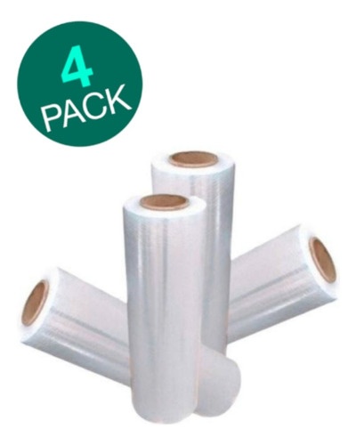 Rollos Film Plastico Para Emplayar Playo 18x60x1500 4 Tubos 