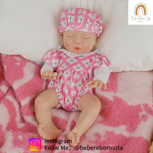 Bebe Reborn Carolina 33cm 100% Silicon Toma Agua Y Orina