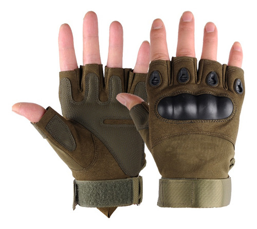 Guantes Tacticos Militar Medio Dedo Motocicleta Y Bicicleta