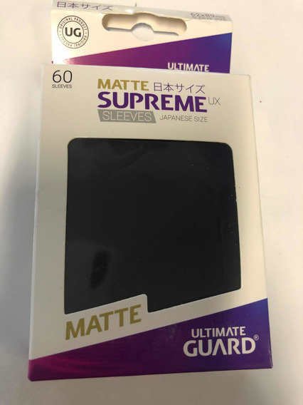 Ultimate Guard-Supreme UX sleeves estándar Black 80 unidades tarjetas fundas negro