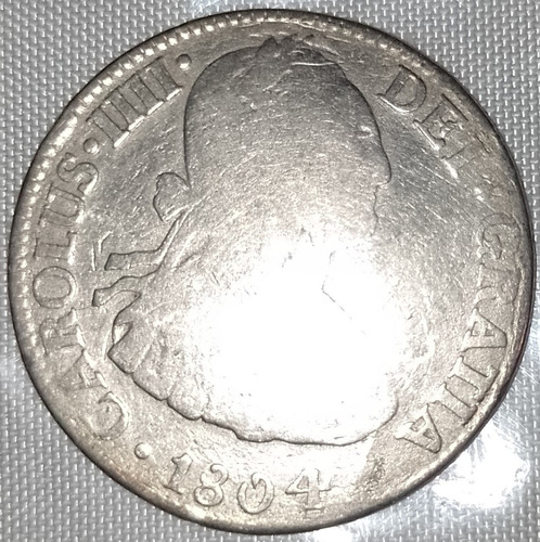 Moneda Colonial 2 Reales Plata Carlos Iiii 1804