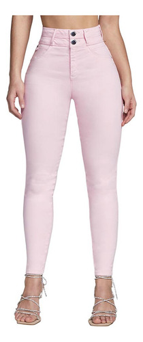 Jeans Super Skinny Ropa Casual Seven Jeans 9904 Rosa Mujer