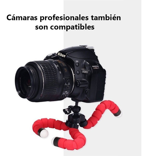 Tripode Flexible 18 Cm Soporte Adaptador Celular Tablet Foto