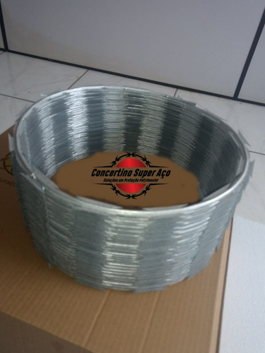 Cerca Concertina Ouriço P/ 100 Metros Com 45 Cm De Diâmetro