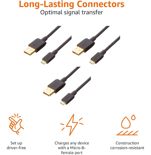 Rapid Charge Cabin Amazon Basics De Usb A Micro Usb...