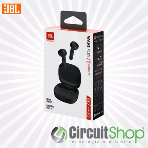 Audífonos Bluetooth 5.2 Jbl Wave Flex Negro Circuit Shop