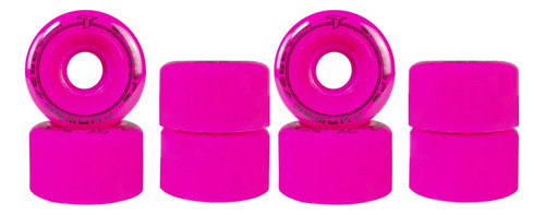 8 Rodas Quad Traxart Runway Rosa 58mm X 32mm /83a + Brinde