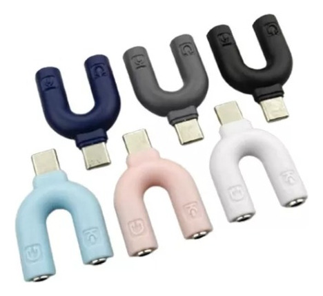 Splitter Usb C A Mini Plug 3,5mm P/ Auriculares Y Microfono
