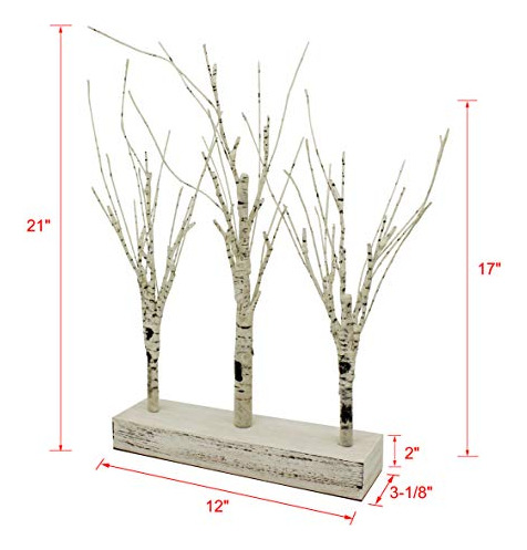 Centro De Mesa Iluminado De Árbol Con Luces Led