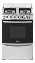 Comprar Cocina Midea A Gas Encendido Electrico Con Grill Inox Gris
