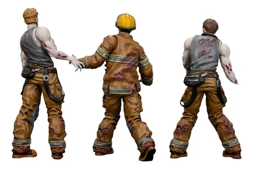Figura De Zombie Joytoy Dark Source Bomberos 1/25 Modelo