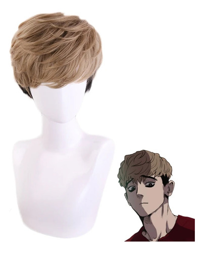 Disfraz De Peluca Corta De Anime Killing Stalking Sangwoo, D