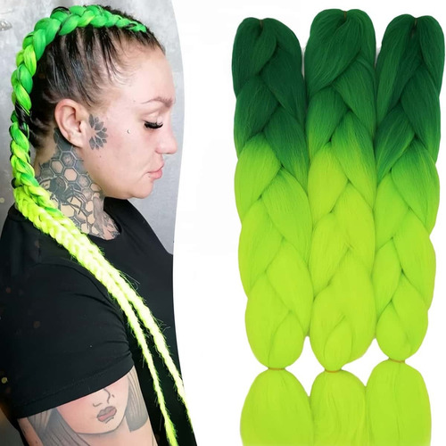 Extensiones De Cabello Sintético Para Trenzas De Ganchillo,
