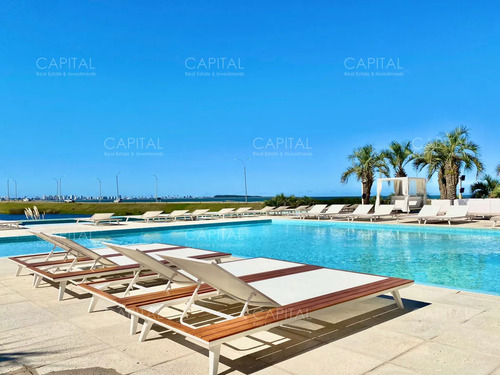 Apartamento En Venta A Estrenar De Tres Dormitorios En Poseidon Laguna, Punta Del Este