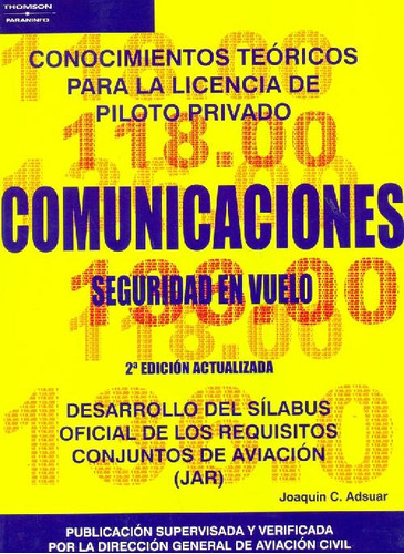 Libro Comunicaciones Seguridad En Vuelo De Joaquin C Adsuar