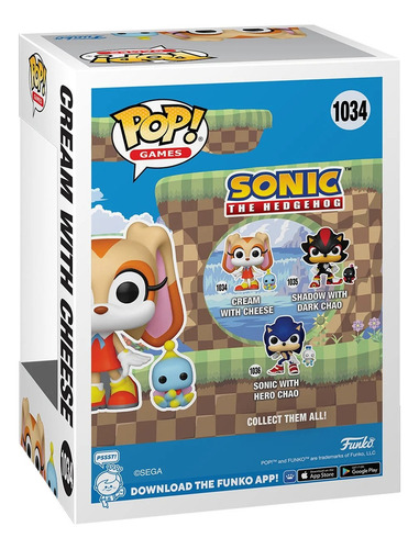 Figura De Acción Pop & Buddy Sonic Cream Con Cheese Funko