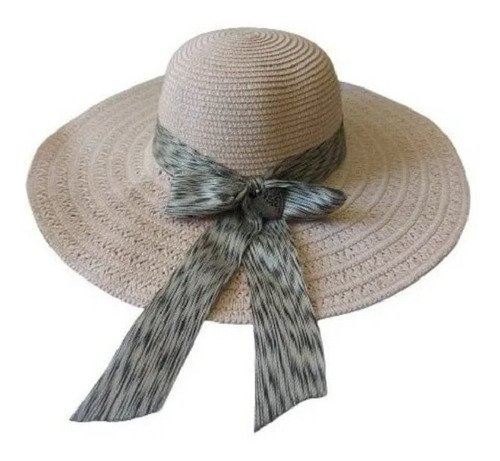 Imagem 6 de 9 de Kit C/ 10 Chapéu Feminino De Praia Com Laço Sortido Atacado