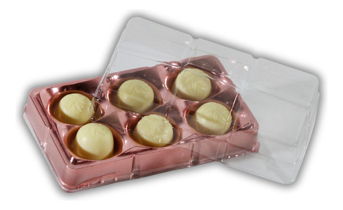 20un Caixinhas Para Doces Rose Gold Candy Box - Flip Festas