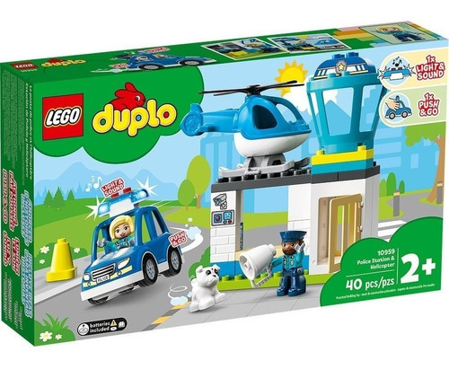 Lego Estación De Policía Y Helicóptero 10959 Cantidad de piezas 40