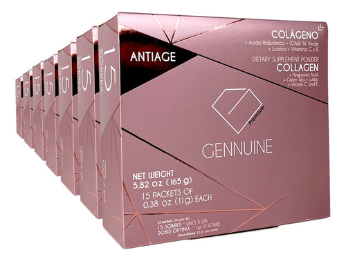 7 Meses 14 Gennuine Antiage Colageno Hidrolizado Bebible