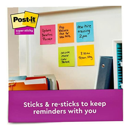 3m Post-it Notas Adhesivas Super Sticky Ultra 3x3in modelo