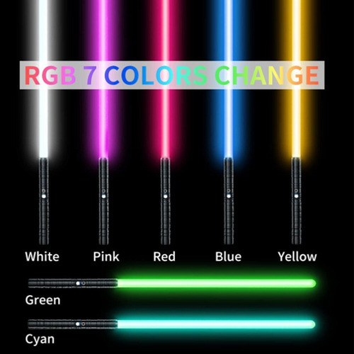 . . Sable De Luz Recargable Cosplay Rgb Adorno Navideño .