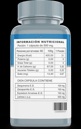 Imagen 3 de 3 de Hidroplex Diuretico 60 Caps ( Envio Gratis)