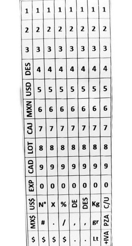 Imagen 8 de 10 de Etiquetadora Manual 8 Dígitos Precio Lote Y Fecha +4 Regalos