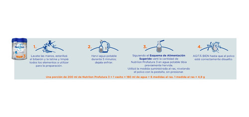 Nutrilon Profutura 3 X 800grs. 4 Unidades De Leche En Polvo.