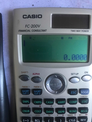 Caculadora Financiera Casio Fc-200v