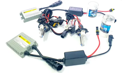 Kit De Luces Xenon 12v H4l 8000k (alta Halogena) Dc 12v 35 W