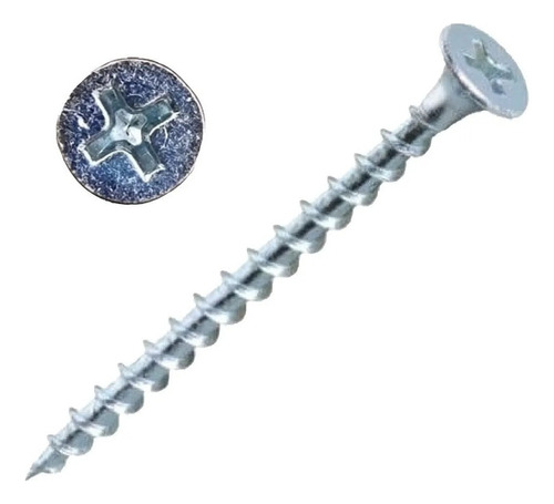 700 Tornillo Vulcanita Zincados 6 X 2 1/2 Pulgadas 2kg