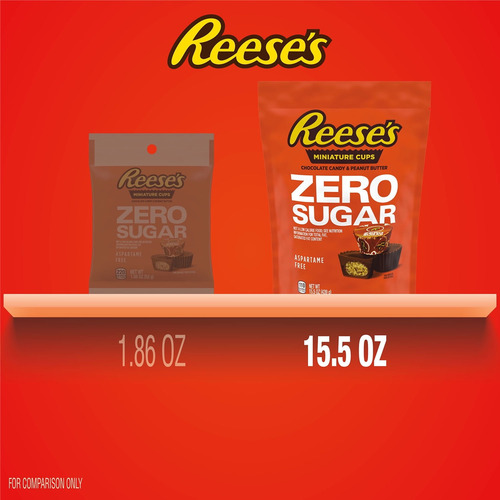 Reese's Zero Sugar Miniatures Chocolate Peanut Butter 15.5oz