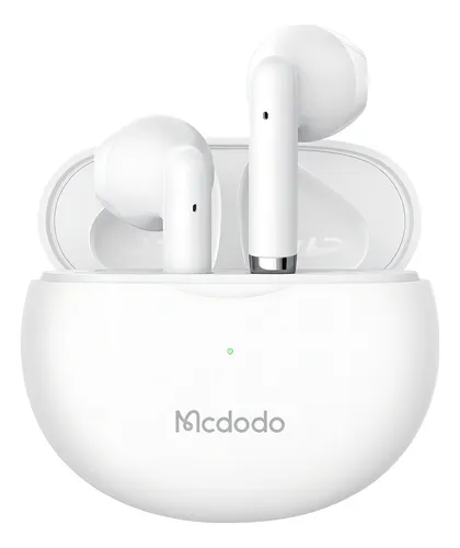 Mcdodo B01 Audífonos Bluetooth Auriculares Tws Ip54 Color Blanco Luz Verde