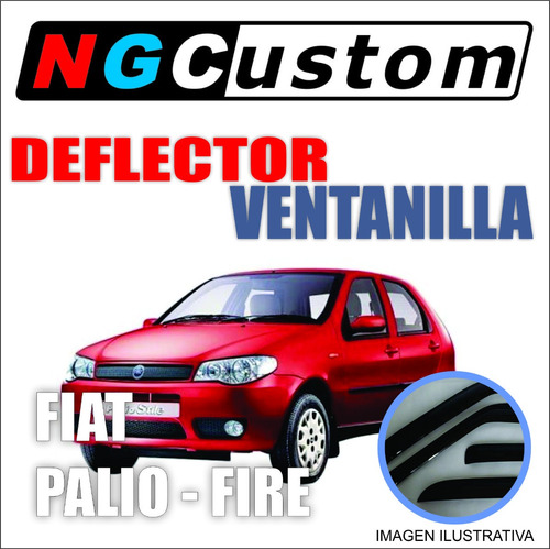 Deflector De Ventanilla Fiat Palio Fire 4p Delantero Coliza