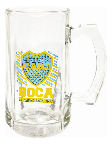 Chopp De Cerveza Vidrio Esmerilado Futbol Boca Juniors