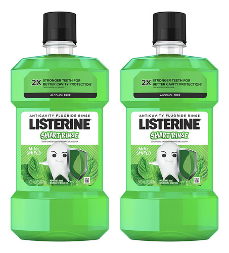 Listerine Smart Rinse - Enjuague Bucal Para Ninos, Aceptado