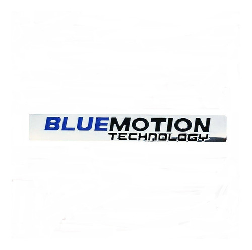 Emblema Insignia De Metal Volkswagen Bluemotion En Cromado