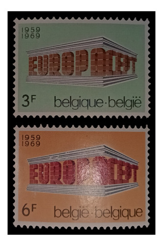 Bélgica Tema Europa 1969 Nv. Mint. Yv. 1489/90