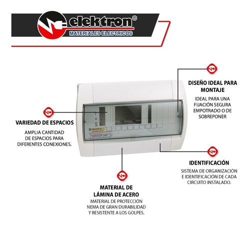 Imagen 2 de 6 de Centro De Carga - Qox208 - 100a 1f 3h 120/240v - 10ka - 10sp
