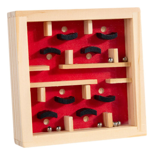 6 Juego De Mesa De Laberinto De Madera Montessori, Juguete