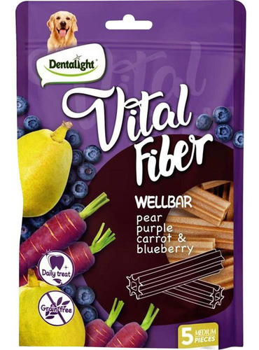 Dentalight Vital Fiber Wellbar Pear, Carrot And Blueberry85g