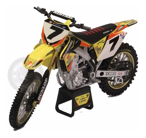 Miniatura Moto Suzuki Rmz -450 James Stewart 1/12