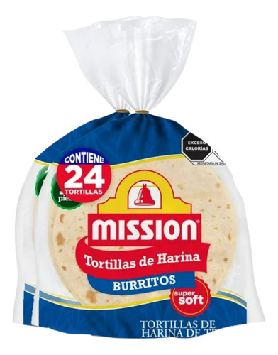 Tortillas Harina Mission Burritos 24pz