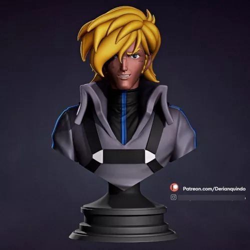 Archivo Stl Impresión 3d - Macross - Roy Fokker Bust