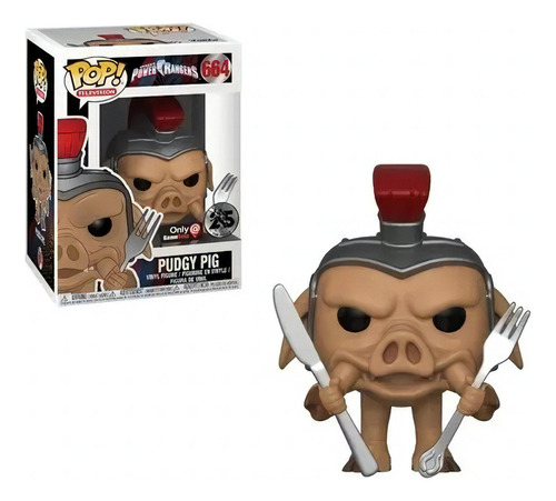 Funko Pudgy Pig Only Game Stop25 Edition 664 (power Rangers)